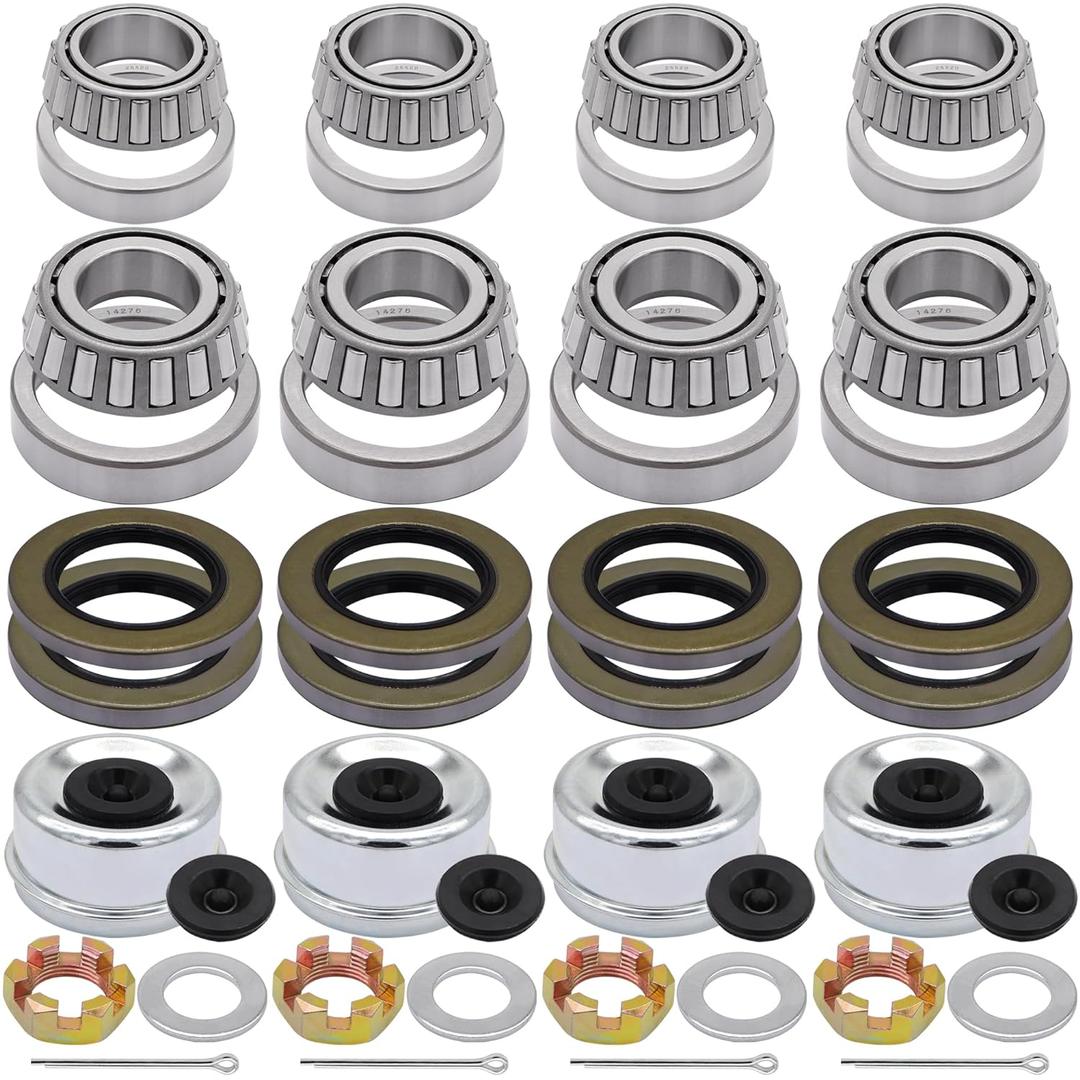 25580 14125A Boat Trailer Hub Wheel Axles Bearing Kits for 5200-7000 LB.Tandem Axles (4 Sets)