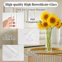 20 Pack 5.9" Tall x 1.8" Diameter Clear Glass Cylinder Vases - Multi-Use Flower Vase, Hurricane & Floating Candle Holders for Wedding Centerpieces, Home Decor, Table Displays (20)