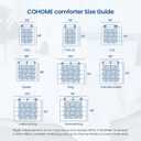COHOME Premium Queen Size Comforter, All-Season Quilted Down Alternative Duvet Insert, Luxury Hotel GentleSoft Comforter with Anti-Clump Tech & 8 Tabs - Reversible - Light Grey 88 x88 inches