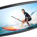 Boat Mirror, 13x6 Inch Boat Rear View Mirror with 360 Rotation for Ski & Pontoon Boat Safety