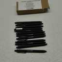 Amazon Basics Black Ballpoint Pens for Smooth Writing, Retractable, 12-Pack