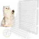 Scat Mat for Cats 16 x 13 Inch, 10 Pack Cat Deterrent Mat Outdoor Indoor, Cat Spikes with 50 Stickers