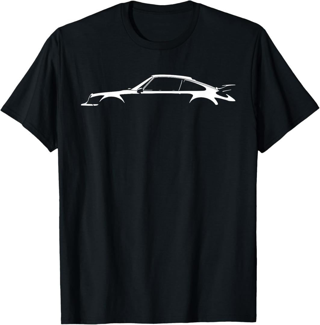Legendary Racing Sports Car Iconic Racing Car Silhouette T-Shirt (Black, XXXL)