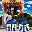 Yaomiao 16 Sets Angel Christmas Crafts Christmas Lanterns Angel Tissue Paper Easy Craft Kits Make Your Own Xmas Lanterns Kit Hanging Ornaments for Winter Xmas Tree Decoration