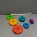 JUXUE Baby Spinning Stacking Toys for Toddlers 1-3, Rainbow Ring Stacker Montessori Toys for Babies 6-12 Months, 1 2 3 One Year Old Girl Boy Christmas Birthday Gifts, Autism Sensory Learning Toy