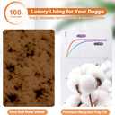 POCBLUE Deluxe Washable XXL Dog Bed for Large Dogs Dog Crate Mat 47 Inch Comfy Fluffy Kennel Pad Anti-Slip for Dogs Up to 110 lbs, 47" x 29", Brown
