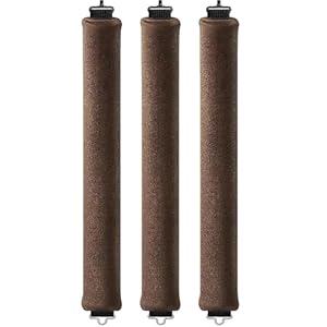 Overnight Blowout Rods | Heatless Curls Rollers Hair Curlers to Sleep In Foam Rolls Velvet Satin Long Short Curling Blow Out Look No Heat Dry Thin Thick Tools Set Soft by VISOFO (Brown, Set of 3)