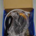 Oil Change Pump Extractor, 60W 12V Oil Diesel Fluid Pump Extractor Scavenge Suction Transfer Pump with Hose, Pump Oil Quick Changer for Boat, Car, Speedboat, Motorcycle (Yellow)