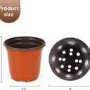300 Pack 4 Inch Plastic Nursery Pots for Plants, Small Seedling Pots Succulent Pots Flower Pots with Drainage Holes, Come with 300pcs Plant Labels