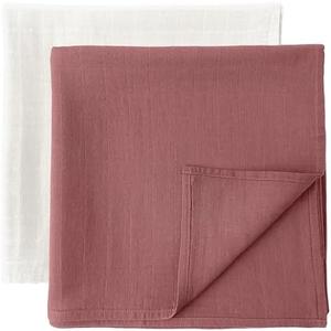 MOZAH Organic Muslin Swaddle Blankets - Raspberry Red and Pearly Grey - 2 Pack - for Baby Boy or Girl - Ideal for Newborns, Toddlers & Registry Essentials MOZAH Organic Muslin Swaddle Blankets - Raspberry Red and Pearly Grey - 2 Pack - for Baby Boy or Girl - Ideal for Newborns, Toddlers & Registry Essentials
