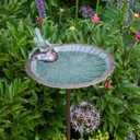 Achla Designs Scallop Shell Birdbath- Stake