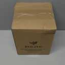 BOLITE Hummingbird Feeder, Hand Blown Glass Hummingbird Feeders for Outdoors Hanging with Ant Moat, 5 Bee-Proof Ports, Leak-Proof, 360 Perch, 22oz, Orange, Gifts for Women Men, Gifts for Mom Dad