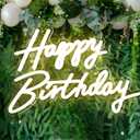 Neon Signs Large Size 22.5x14inch Light Up Led Signs For Backdrop Neon Birthday Sign With Dimmer Switch For Party Decoration (Warm White) (Power By Usb)