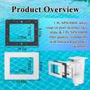 1 Pc SP1084F White Snap on Pool Skimmer Faceplate & 1 Pc SPX1084B Fiber Gaskets, Compatible with Hayward SP1075, SP1076, SP1077, SP1082, SP1083, SP1084, SP1085, SP1086, SP1089 Models