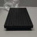 Renawe Black Bathroom Counter Tray Organizer Wood Riser Stand Kitchen Countertop Trays Wooden Pedesta Display Dish Soap Dispenser Holder for Bathroom Decor Sink Accessories Vanity Tray (12x6.7 inch)