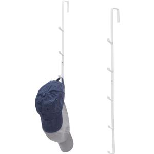 MyGift White Metal Over The Door Hooks Heavy Duty Hanger for Hats, Coat, Scarf, and Purse, Door Hanging Rack Display Storage with 5 Hooks, Set of 2 MyGift White Metal Over The Door Hooks Heavy Duty Hanger for Hats, Coat, Scarf, and Purse, Door Hanging Rack Display Storage with 5 Hooks, Set of 2