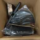 Amazon Basics Ergonomic High-Back Office Chair with Flip-Up Arms, Adjustable Lumbar Support, Height Adjustable, 29.5"D x 27.5"W x 44.75"H, Black