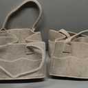 Cute Castle 2 Pack Diaper Caddy Organizer - Portable Baby Caddy Organizer with Handle, Nursery Storage Bin and Car Organizer for Girls, Boys - Baby Gift Basket - Oatmeal (Regular)