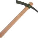 Forged Heat Treated One Piece Intact cast Iron Hoe,Weeding Garden Pick Axe,for Gardening,Camping and Outdoors Climbing Pickaxe