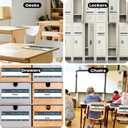 36Pcs Rainbow Boho Name Tags for Classroom,Inspirational Student Name Plates for Classroom Elementary Kindergarten Nameplates,Back to School Waterproof Repeatable Adhesive Student Name Tags10x3 Inch