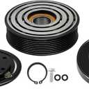 ECCPP A/C Compressor Clutch 1999-2007 for Ford for F-250 for F-350 for F-450 Super Duty 6.8L AC Clutch Kit