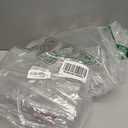 Stackable Refrigerator Organizer Bins, 6 Pack Clear Kitchen Organizer Container Bins with Handles and 20 PCS Plastic Bags for Pantry, Cabinets, Shelves, Drawer, Freezer - Food Safe, BPA Free 10"L