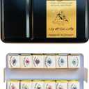 CSY art gallery Metallic Watercolor Paints Set Handmade Glitter Shimmering Double Color Water Color Solid Paint Include 12 Colors In Portable Tin Box for Artists, Professionals (Fruit Midsummer)