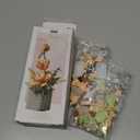 Artificial Flower Bouquet Building Set for Adult,Mini Plant Bonsai Tree Friend Set for Girl,Botanical Collection Gift for Kids,Orchid Building Blocks Birthday Gift for Mom Women Wife Girlfriend