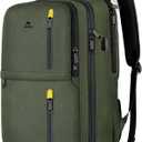 MATEIN Carry on Travel Laptop Backpack, Large Flight Approved Personal Item Travel Backpack with USB Charge Port & Shoe Compartment, Water Resistant Weekender Overnight Bag Fit 17 Inch Laptop, Green