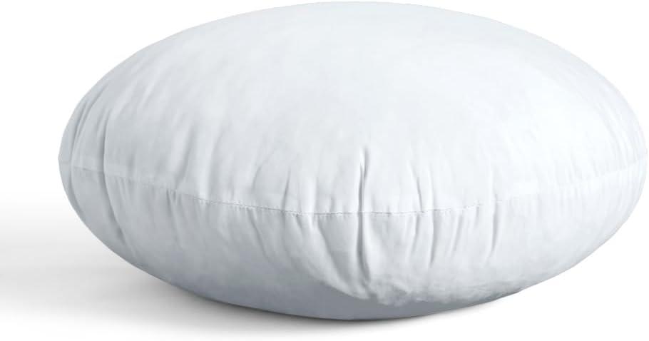 MIULEE 16 Inch Round Pillow Insert, Floor Pillow Memory Foam Circular Cushion Decorative Throw Pillow Stuffer Lumbar Sham Forms for Couch Bed Sofa Meditation