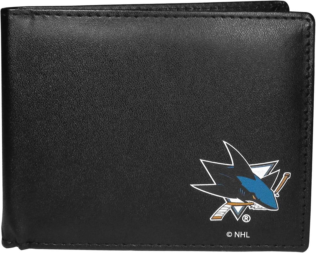 NHL Mens Bi-fold Wallet (Black)