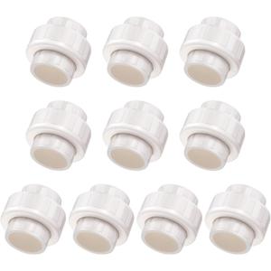 1" PVC Union Coupling Pipe Fitting (Socket x Socket), 10 Pack Heavy Duty Union Coupling Pipe Fitting for DIY PVC Creations, Schedule 40 PVC Coupling Adapter. 1" PVC Union Coupling Pipe Fitting (Socket x Socket), 10 Pack Heavy Duty Union Coupling Pipe Fitting for DIY PVC Creations, Schedule 40 PVC Coupling Adapter.