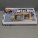 ETMI Vintage Bread Box for Kitchen Countertop - Retro Brown Bread Storage Box Breadbox