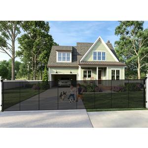 240" Retractable Baby Gates Extra Wide for Large Opening, 41" Extra Tall Retractable Dog Gate Pet Gates, Long Child Safety Mesh Gate with Fiberglass Rods for Stairs, Doorways, Hallways, Indoor/Outdoor