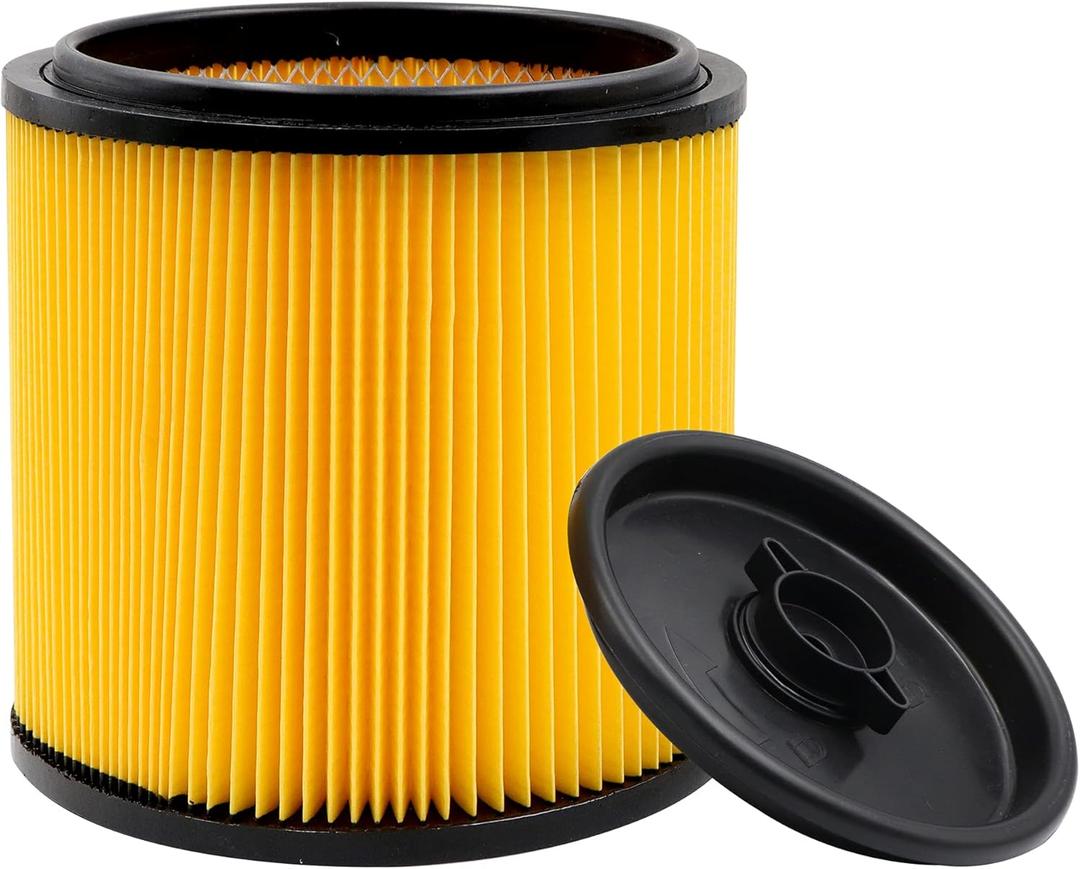 VCFS Replacement Filter for Vacmaster 5-16 Gallon Standard Cartidge Filter and RetainerAlso fit for shopvac 5-20 Gallon