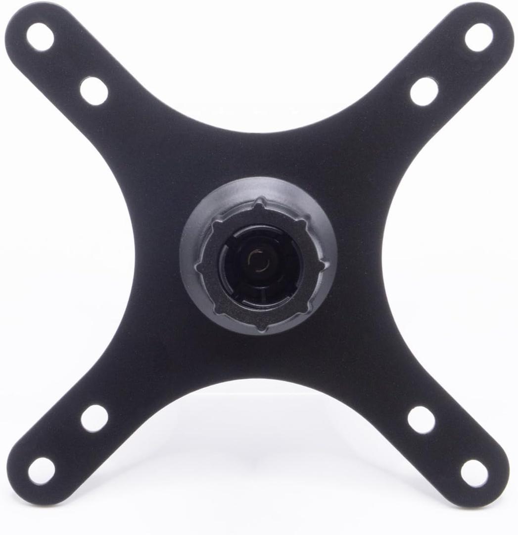 Kado Portable Monitor Mounting Adapter Bracket Plate Black, 17mm Ball Head to 100x100mm 75x75mm, M4 Screw Set Wall Mount Arm Mount Universal, Tripod Camera Stand for Desktop Monitor Portrait Mode