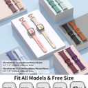 6 Pack Sport Bands Compatible with Apple Watch Bands 38mm 40mm 41mm 42mm 44mm 45mm 46mm 49mm for Women Men, Soft Wristband Silicone Sport Strap for iWatch Bands Series 11 10 9 8 7 6 5 4 3 2 1 Ultra SE (Black/ Starlight/ Pink Sand/ Milk Tea/ Smoke Violet/ Succulent)