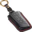 EASYANT Leather Car Key Fob Cover for Lexus 20212025 ES RX 350 Compatible with Lexus New LS NX Key Shell Case Black