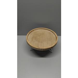 Decorative Wood Pedestal, Natural