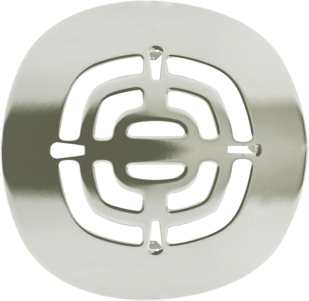 Westbrass Brass Snap-In Shower Strainer Grid, Polished Nickel, D316-05
