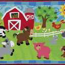 Flagship Carpets Kids and Baby Non Slip Area Rug for Home Learning or Classroom Carpet, Playroom or Kids Bedroom Mat, 5' x 8', Cutie Banyard