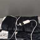 Electric Heated Blanket Throw Size 50''x60''-Control Heating Blanket, Soft & Warm Flannel 10-Level Temperature Control, 8 Hours Auto Off, Rapid Heating & Overheat Protection