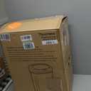 iTouchless 13 Gallon Oval Sensor Trash Can with Odor Filter, Automatic Motion Sensor Kitchen Bin, Soft-Close Stainless Steel, Slim Curved Wastebasket for Narrow Walkways & Islands, Matte Silver (Light Silver, Black)