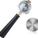 54mm Bottomless Naked Portafilter Compatible with 54mm Breville Espresso Machines (Black Aluminum Alloy)