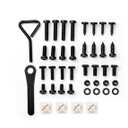 Rightcar Solutions License Plate Screws Stainless Steel License Plate Fasteners for Front License Plates, Rattle-Proof Security Screws with Hex Key - Anti-Theft Screw Kit, Black Kit