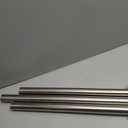 Heavy Duty Non- Adjustable 132In/11Ft Curtain Rods, Brushed Nickel