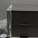 Nightstand with 2 Drawers, Grey Bedside Table, Wooden Side Table, Modern Style Night Stand End Table Drawer Dresser for Living Room Bedroom MLBZ09GU