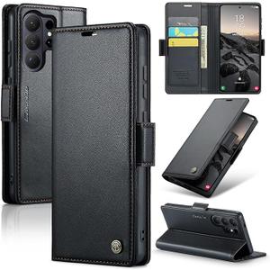 Wallet Case for Samsung Galaxy S26 Ultra, PU Leather Magnetic Flip Case with RFID Blocking Card Holder for Women Men, Shockproof Durable Protective Phone Cover for Galaxy S26 Ultra (Black)