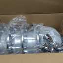 Semi Truck 4 Rear Axle Cover Lug Nut Covers Wheel Covers Kit with 32/33mm Thread-on Lug Nut Covers, 10 Hole Removable CapsABS Plastic Chrome Plated (Installation Tool Included).