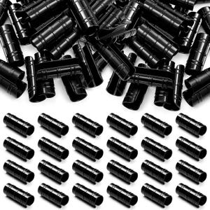 100 Pcs 3/4 Inch Greenhouse Clips Plastic Clamps black Garden Buildings Tube Clips for PVC Pipe Sunshade Nets Row Covers Frame Shelters Season Plant Gardening Supplies Accessories